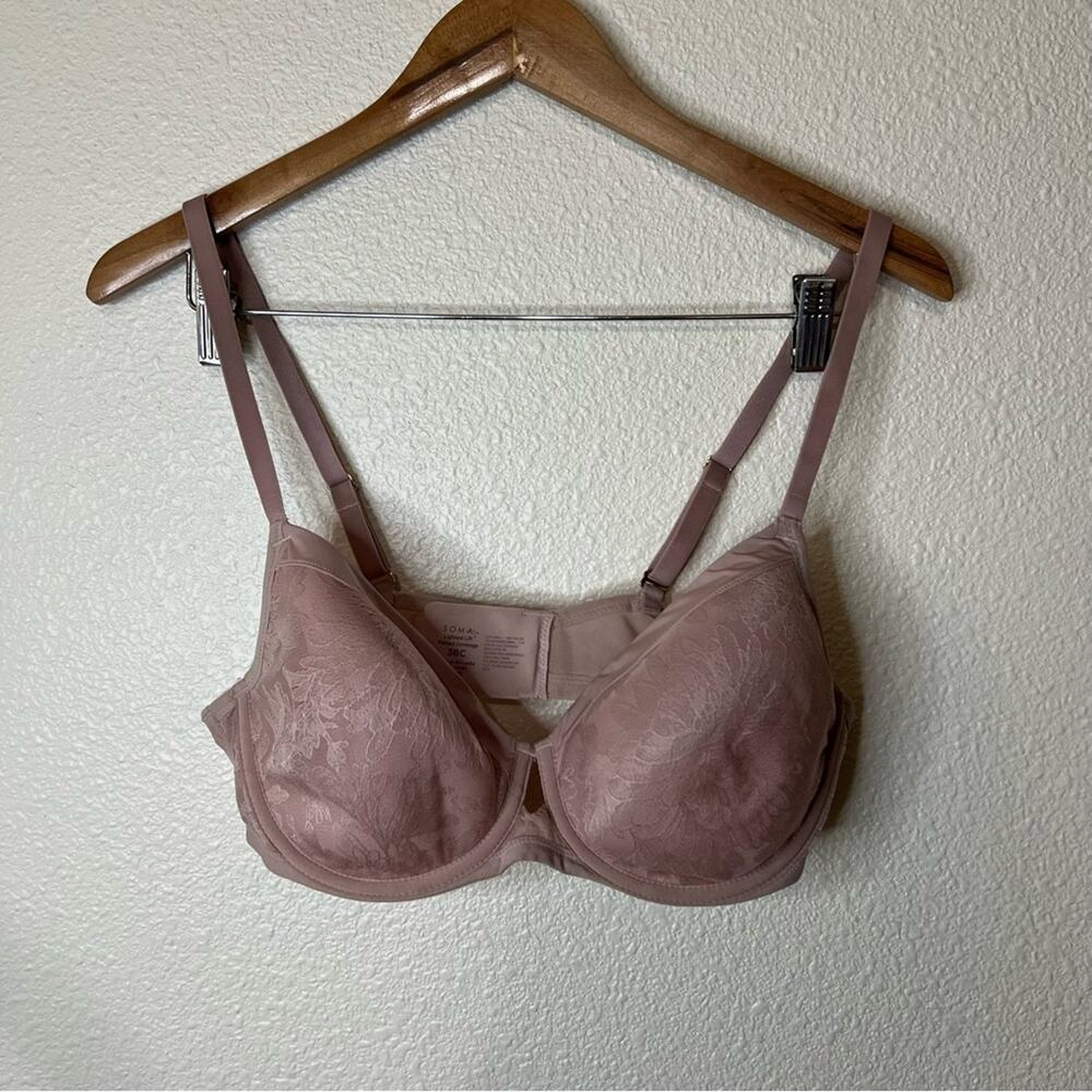 Soma 052201 light brown lace lightest light prefect coverage bra 38C